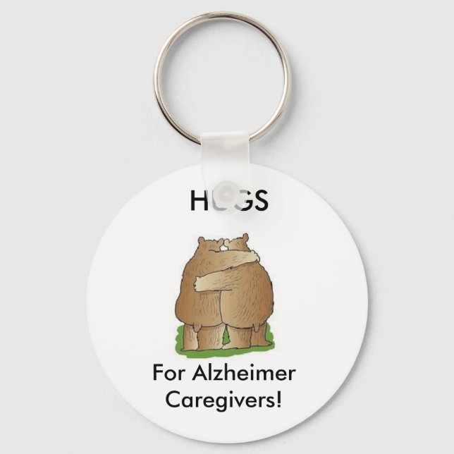 Porte-clés Porte - clé des aidants naturels d'Alzheimer (Recto)