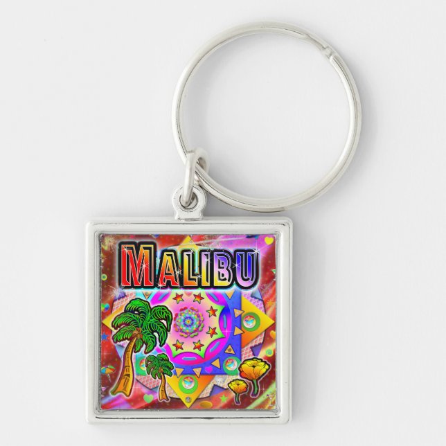 Porte-clés Porte - clé des amis tropicaux de Malibu (Devant)