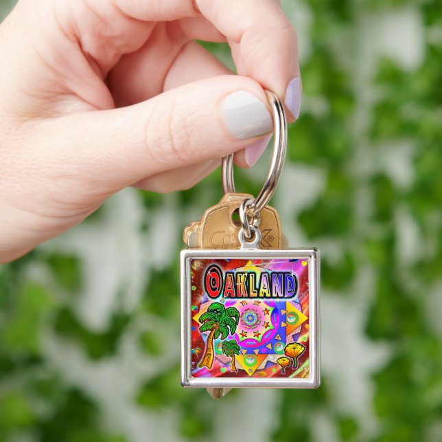 Porte-clés Porte - clé des amis tropicaux d'Oakland (main)