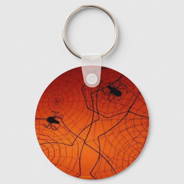 Porte-clés Porte - clé des araignées d'Halloween (Recto)