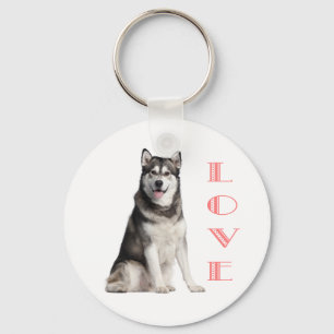 Porte-clés Porte - clé des chiots malamuets de l'Alaska