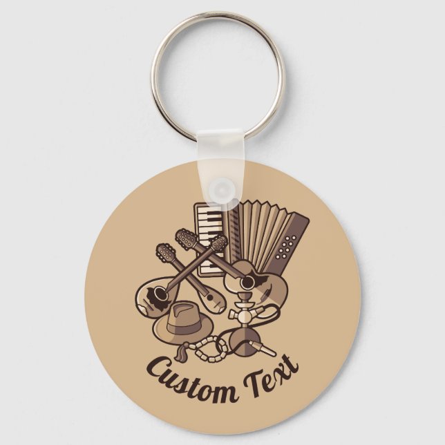 Porte-clés Porte - clé des icônes Rebetiko (Recto)