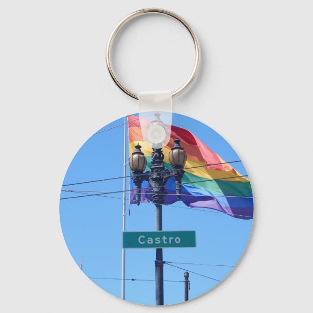 Porte-clés Porte - clé des signes de la rue Castro San Franci (Recto)
