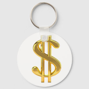 Porte-clés Porte - clé des signes or Dollar