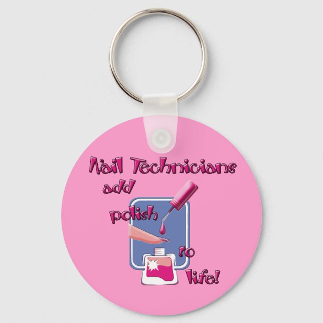 Porte-clés Porte - clé des techniciens de ongles (Recto)