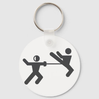 Porte-clés Porte - clé d'escrime contre taekwondo