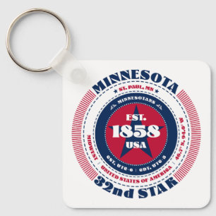 Porte-clés Porte - clé d'État du Minnesota