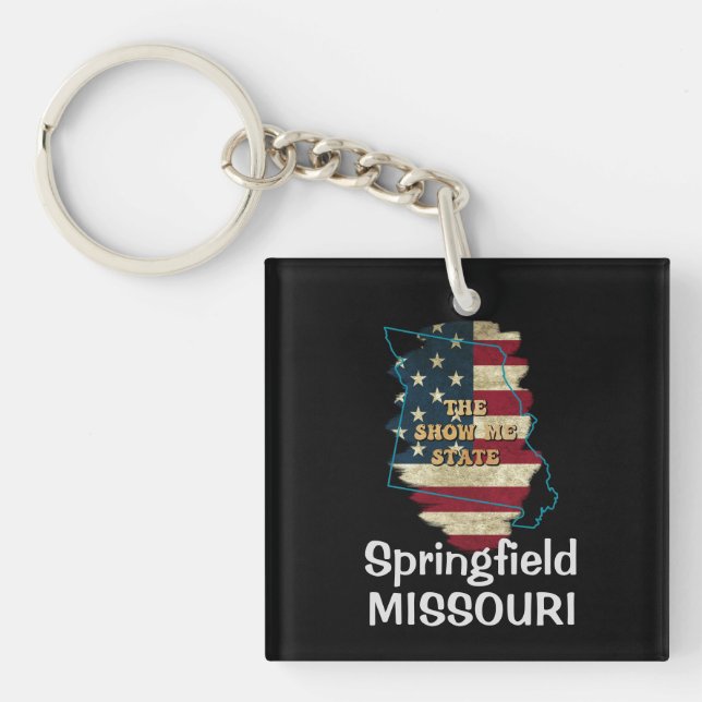 Porte-clés Porte - clé d'état du Missouri personnalisé (Devant)