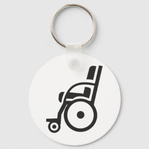 Porte-clés Porte - clé d'icône en fauteuil roulant