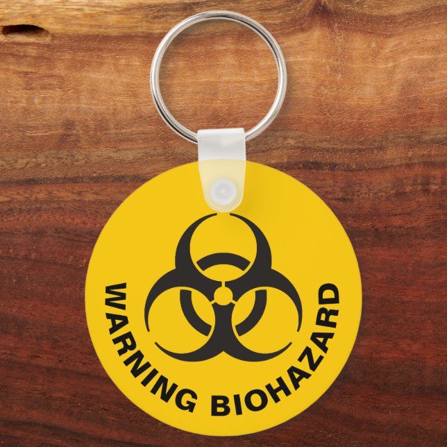 Porte-clés Porte - clé d'icônes de risque biologique (Recto)
