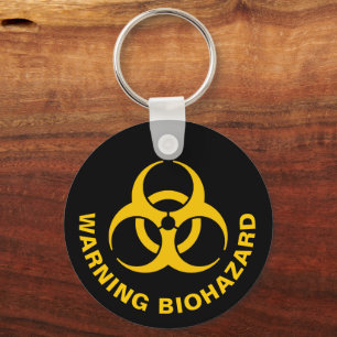 Porte-clés Porte - clé d'icônes de risque biologique