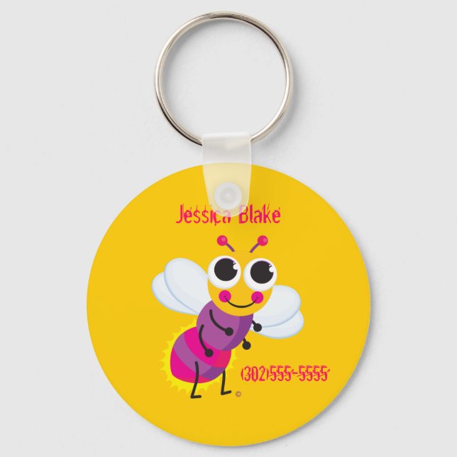 Porte-clés Porte - clé d'identification de luciole (Recto)