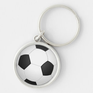 Porte-clés Porte - clé d'illustration du football de ballon