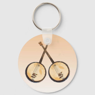 Porte-clés Porte - clé d'instruments de musique de banjo