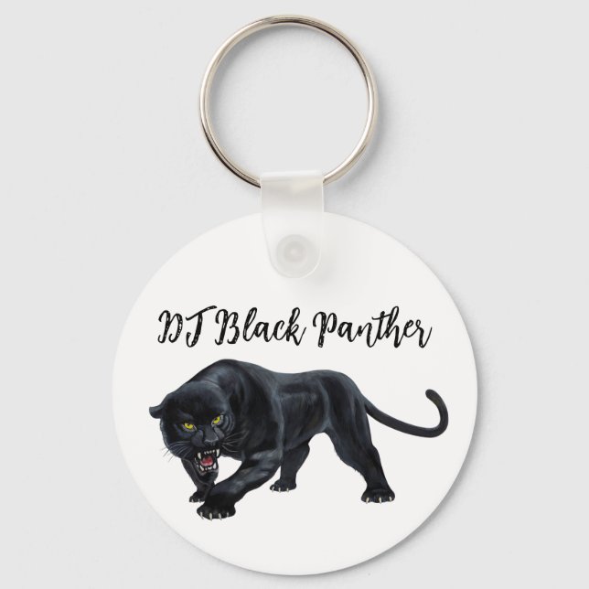 Porte-clés Porte - clé DJ Black Panther (Recto)