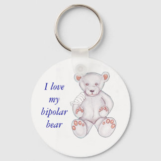 Porte-clés Porte - clé d'ours bipolaire - Customisé