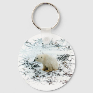 Porte-clés porte - clé d'ours blanc de bébé