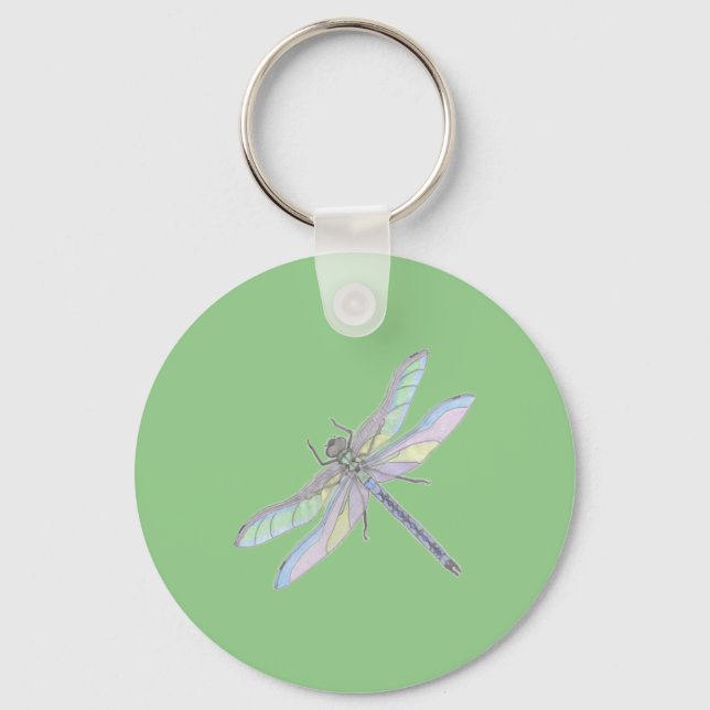 Porte-clés PORTE - CLÉ DRAGONFLY (vert) (Recto)