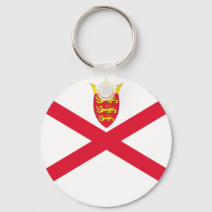 Porte-clés Porte - clé - drapeau du Jersey