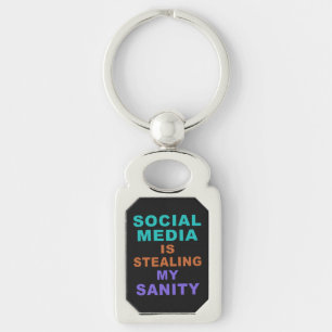 Porte-clés Porte - clé drôle des "médias sociaux"