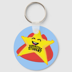 Porte-clés porte - clé drôle d'étudiant de superstar