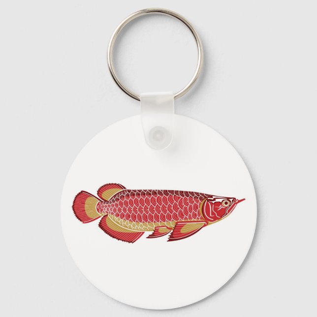 Porte-clés Porte - clé du bouton Arowana (Recto)