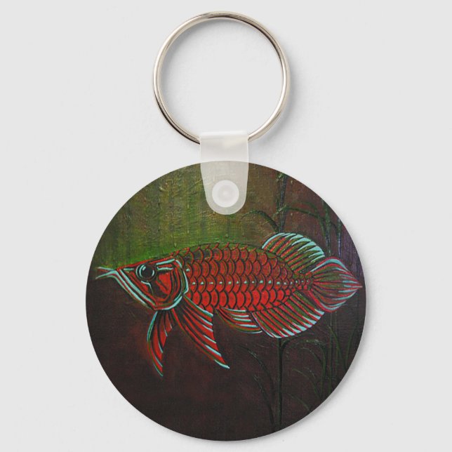 Porte-clés Porte - clé du bouton Arowana (Recto)