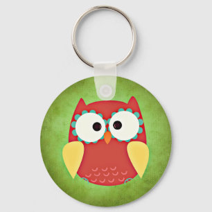 Porte-clés Porte - clé du bouton Cross Eyed Owl