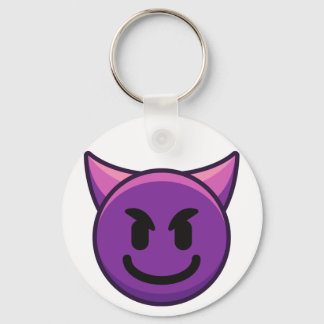 Porte-clés Porte - clé du bouton Devil Emoji