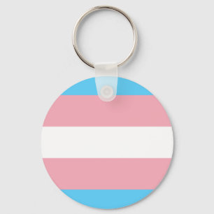 Porte-clés Porte - clé du bouton Drapeau trans