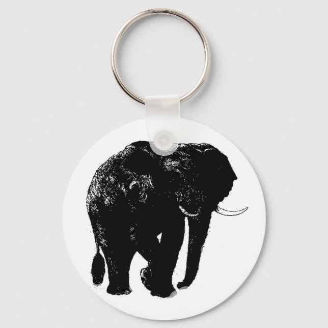 Porte-clés Porte - clé du bouton éléphant (Recto)