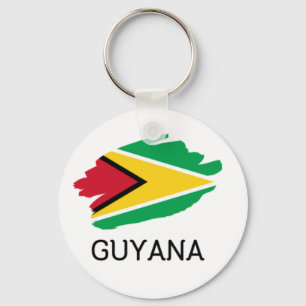 Porte-clés Porte - clé du bouton Guyana