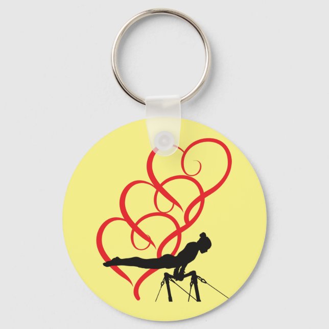 Porte-clés Porte - clé du bouton Gymnastique. (Recto)