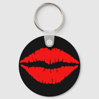 Porte-clés Porte - clé du bouton Lèvres rouges