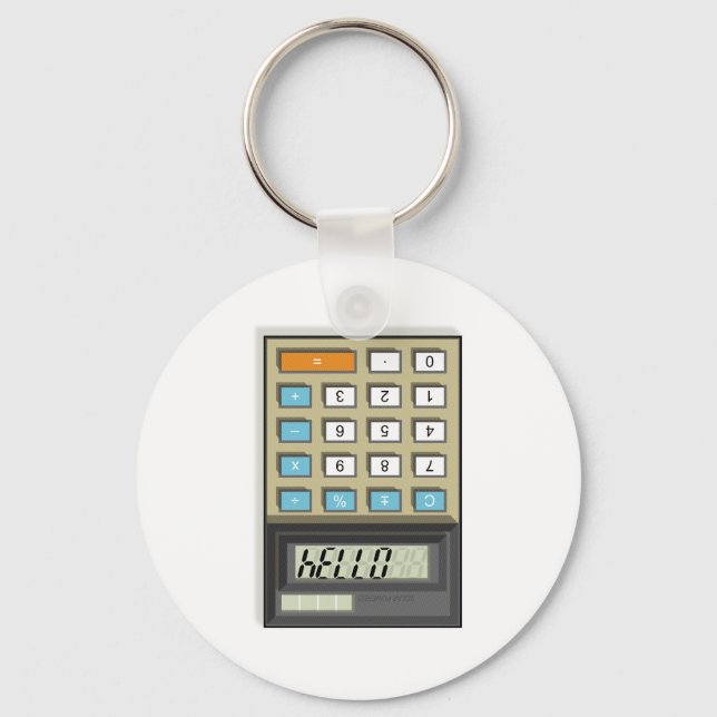 Porte-clés Porte - clé du calculateur Hello (Recto)