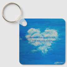 Porte - clé du cercle en métal du nuage cardiaque,
