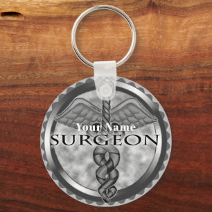 Porte-clés Porte - clé du chirurgien d'argent