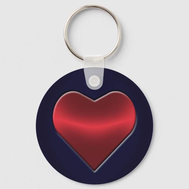 Porte-clés Porte - clé du coeur de poker (Recto)