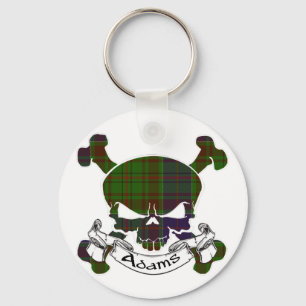 Porte-clés Porte - clé du crâne d'Adams Tartan