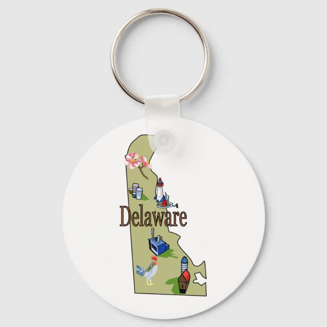 Porte-clés Porte - clé du Delaware (Recto)