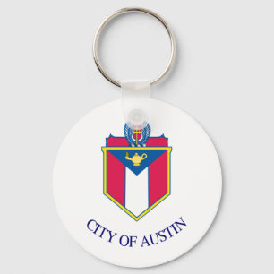 Porte-clés Porte - clé du drapeau d'Austin (Texas)