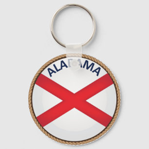 Porte-clés Porte - clé du Drapeau de l'Alabama