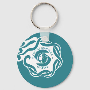 Porte-clés Porte - clé du drapeau de Seattle (Washington)
