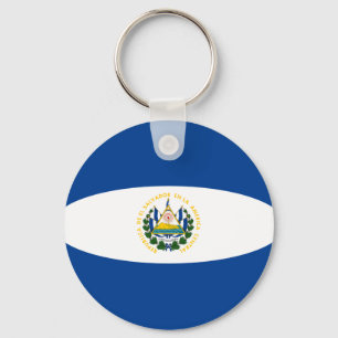 Porte-clés Porte - clé du drapeau d'El Salvador Fisheye