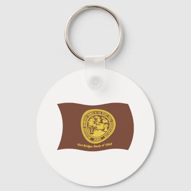 Porte-clés Porte - clé du drapeau des tribus Shoshone Bannock (Recto)
