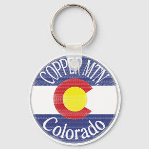Porte-clés Porte - clé du drapeau du cercle du Colorado de Co