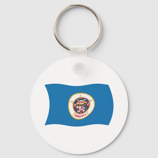 Porte-clés Porte - clé du drapeau du Minnesota (Recto)