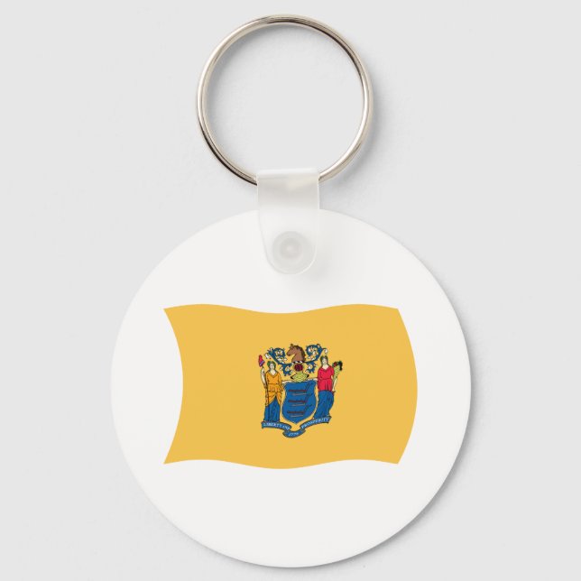 Porte-clés Porte - clé du drapeau du New Jersey (Recto)