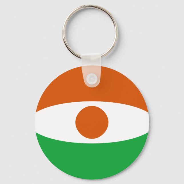 Porte-clés Porte - clé du drapeau du Niger Fisheye (Recto)