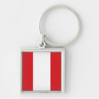 Porte - clé du drapeau du Pérou